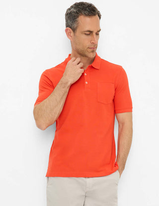 BRAX PETE BT Poloshirt - Ember Red Knit - 70431400 26-4848-44