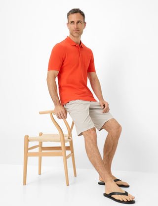BRAX PETE BT Poloshirt - Ember Red Knit - 70431400 26-4848-44
