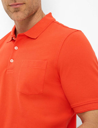 BRAX PETE BT Poloshirt - Ember Red Knit - 70431400 26-4848-44