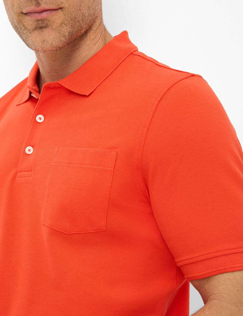 BRAX PETE BT Poloshirt - Ember Red Knit - 70431400 26-4848-44 von BRAX
