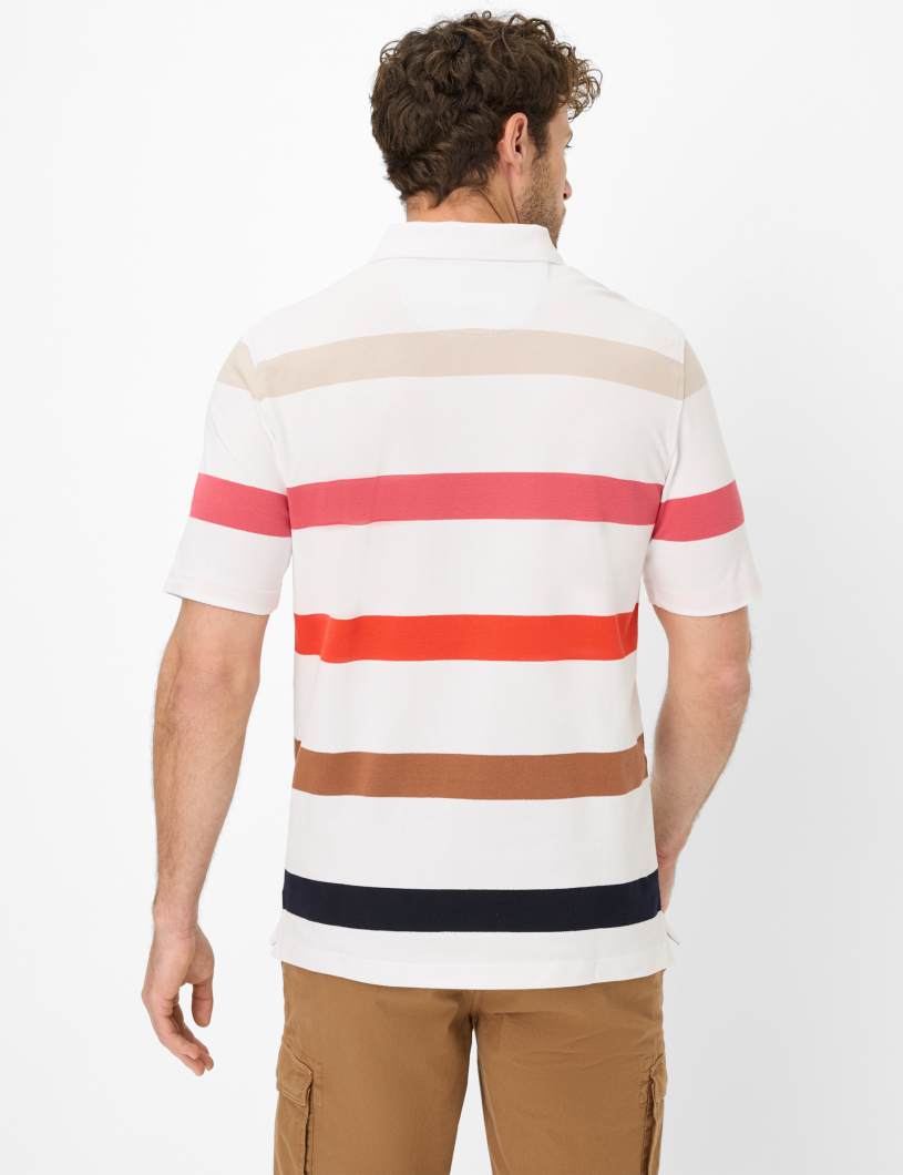 BRAX PETE S Poloshirt - Harbor Riviera White - 70431500 26-4848-44 von BRAX