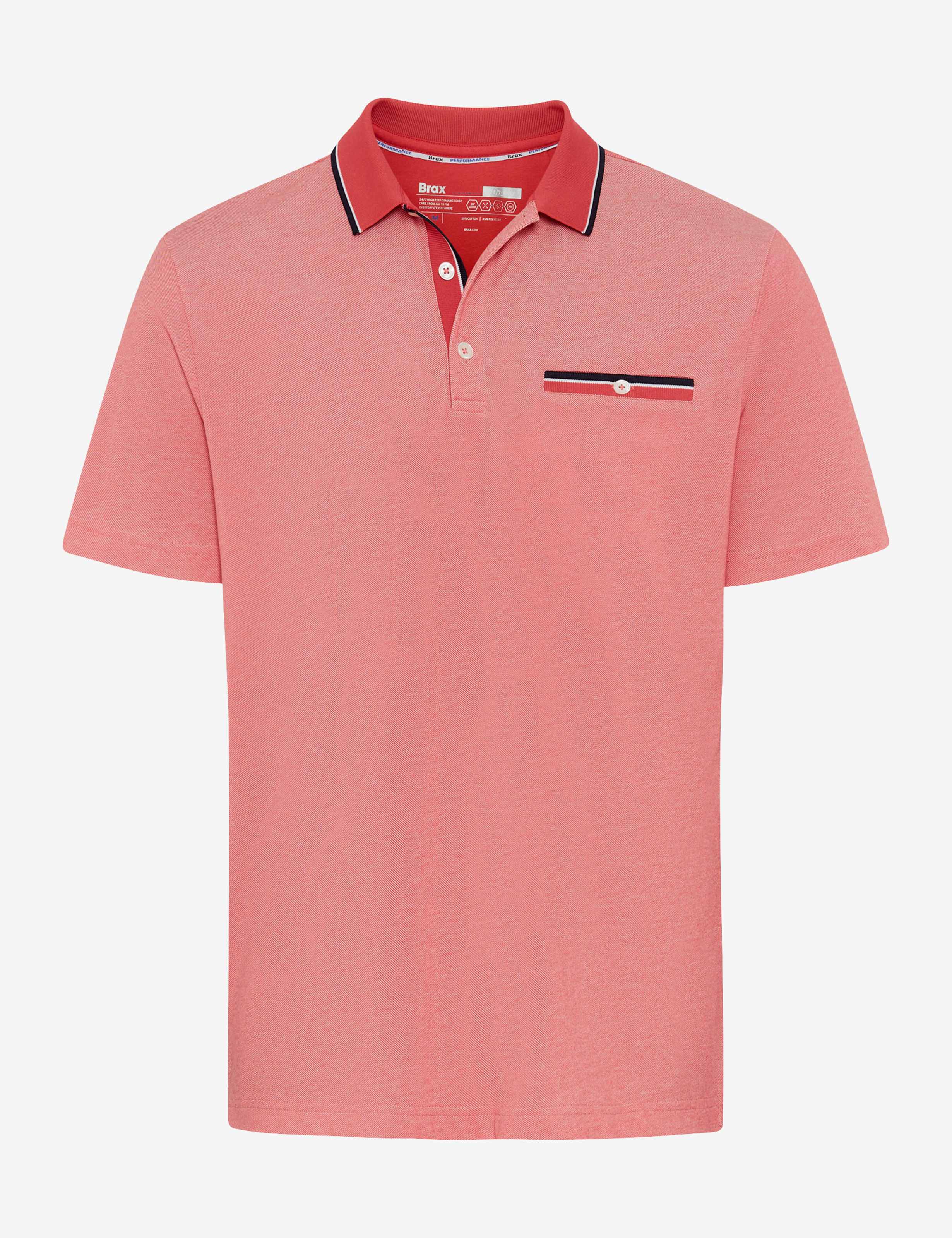 BRAX PETTER Poloshirt - Rose Sunset - 70428200 21-4768-45