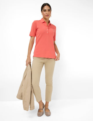 BRAX CLEO Poloshirt - Coral Sunset Pink - 90637500 31-3308-45