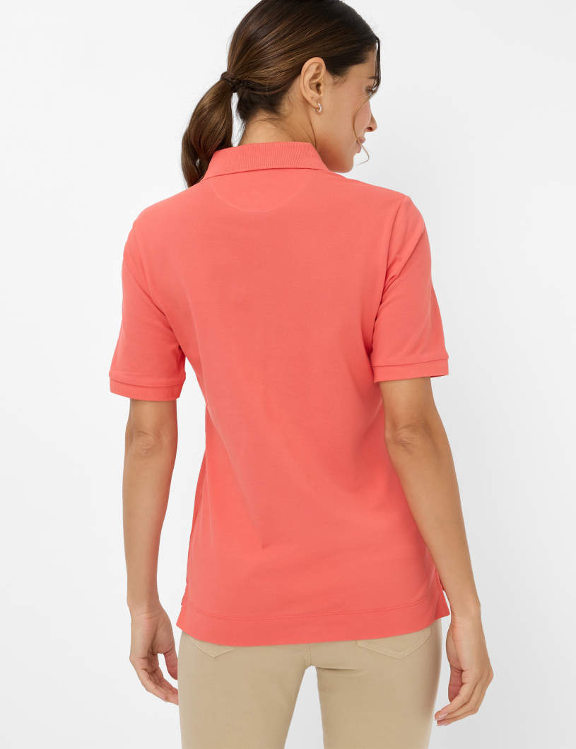 BRAX CLEO Poloshirt - Coral Sunset Pink - 90637500 31-3308-45 von BRAX