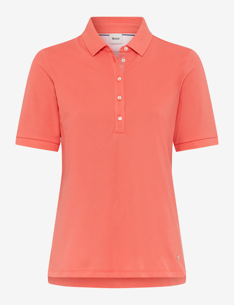 BRAX CLEO Poloshirt - Coral Sunset Pink - 90637500 31-3308-45