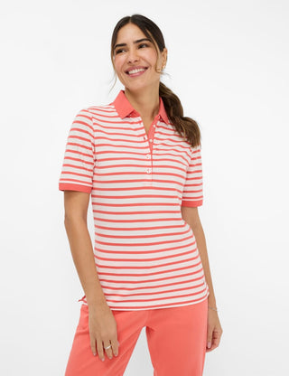 BRAX CLEO Poloshirt - Watermelon Riviera - 90637600 31-3318-45