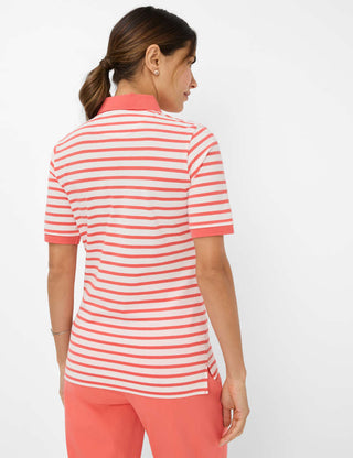 BRAX CLEO Poloshirt - Watermelon Riviera - 90637600 31-3318-45