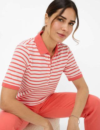 BRAX CLEO Poloshirt - Watermelon Riviera - 90637600 31-3318-45