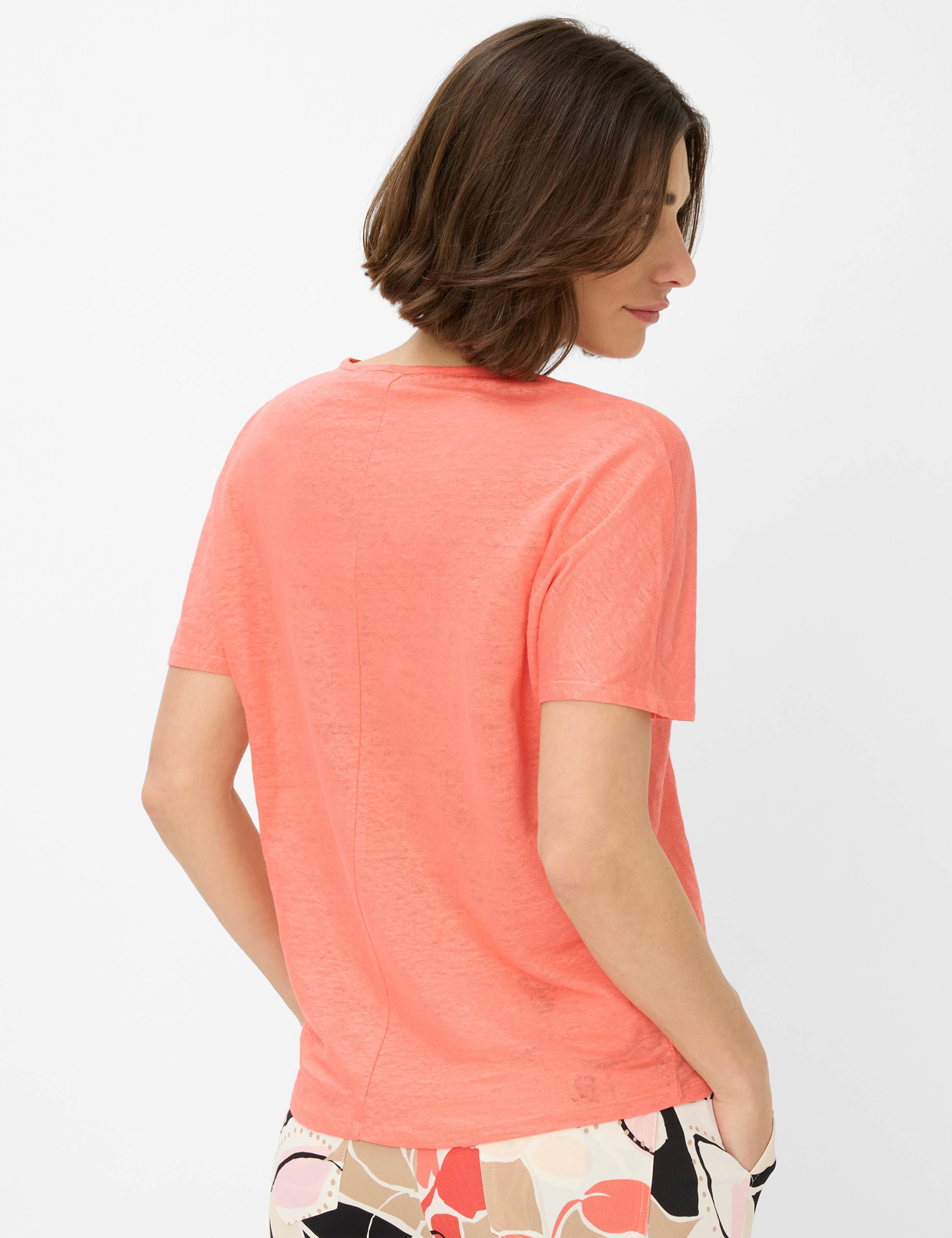 BRAX Caelen Kurzarm T-Shirt - Watermelon Dawn Red - 90638500 31-7208-45 von BRAX