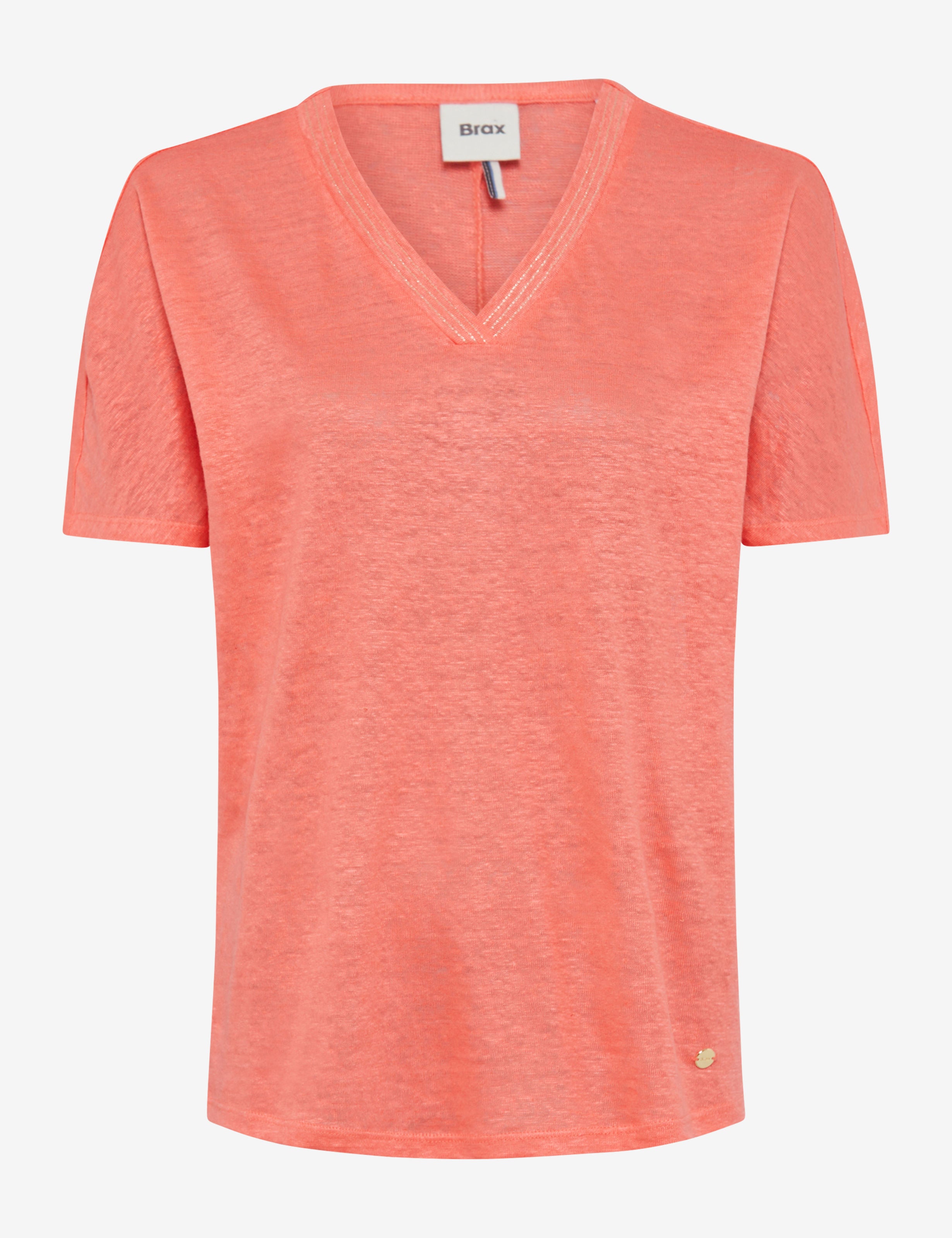 BRAX Caelen Kurzarm T-Shirt - Watermelon Dawn Red - 90638500 31-7208-45