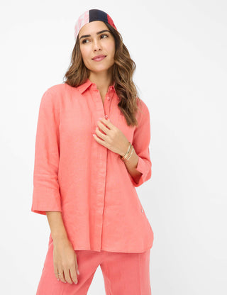 BRAX VICKI 3/4 Bluse - Coral Whisper - 94110200 41-7038-45