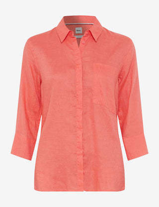 BRAX VICKI 3/4 Bluse - Coral Whisper - 94110200 41-7038-45