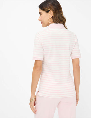 BRAX CLEO Poloshirt - Blush Breeze Stripe - 90637600 31-3318-87