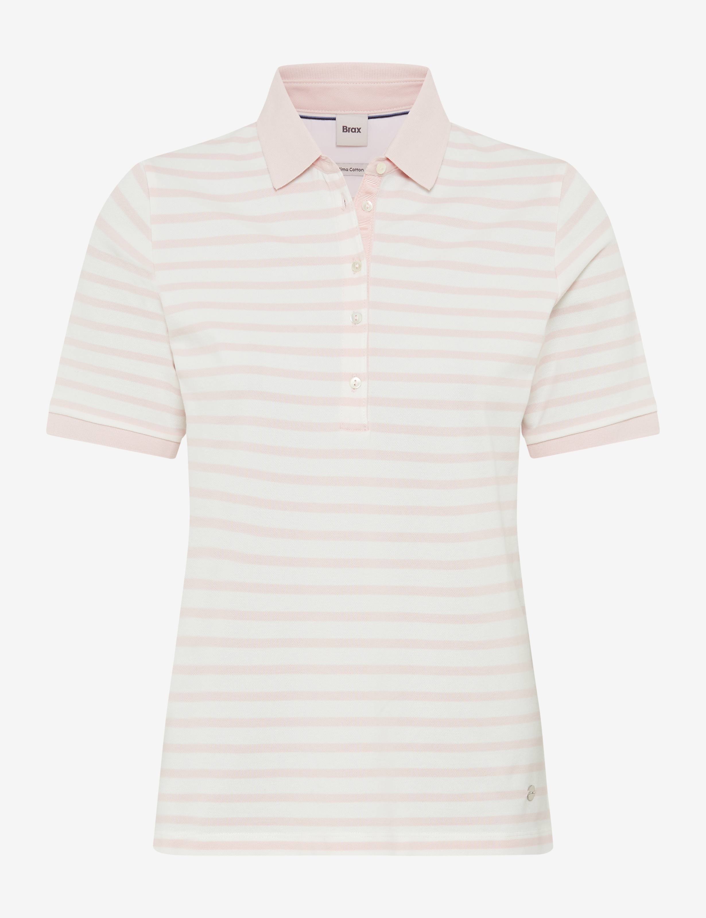 BRAX CLEO Poloshirt - Blush Breeze Stripe - 90637600 31-3318-87