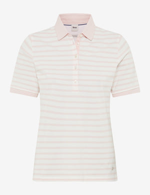BRAX CLEO Poloshirt - Blush Breeze Stripe - 90637600 31-3318-87