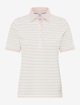 BRAX CLEO Poloshirt - Blush Breeze Stripe - 90637600 31-3318-87