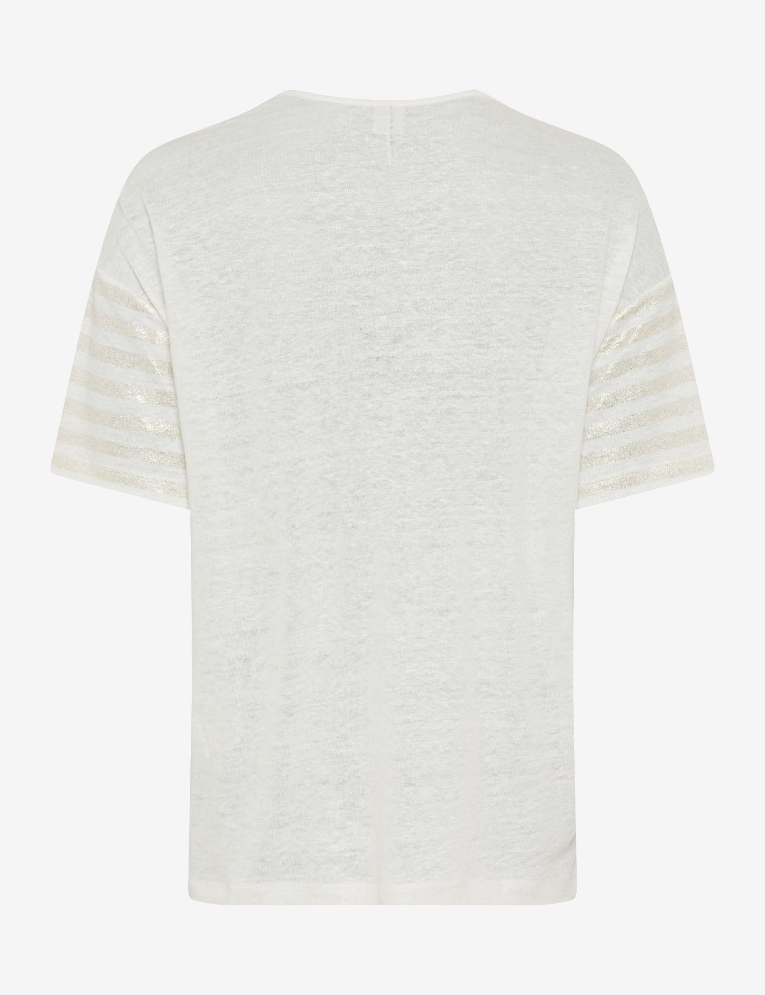BRAX Candice T-Shirt - Sunlit Almond Stripe - 90638600 36-7218-54