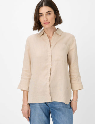BRAX VICKI 3/4 Bluse - Toasted Almond Mist - 94110200 41-7038-54