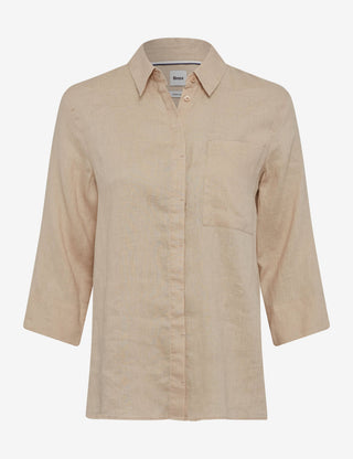 BRAX VICKI 3/4 Bluse - Toasted Almond Mist - 94110200 41-7038-54