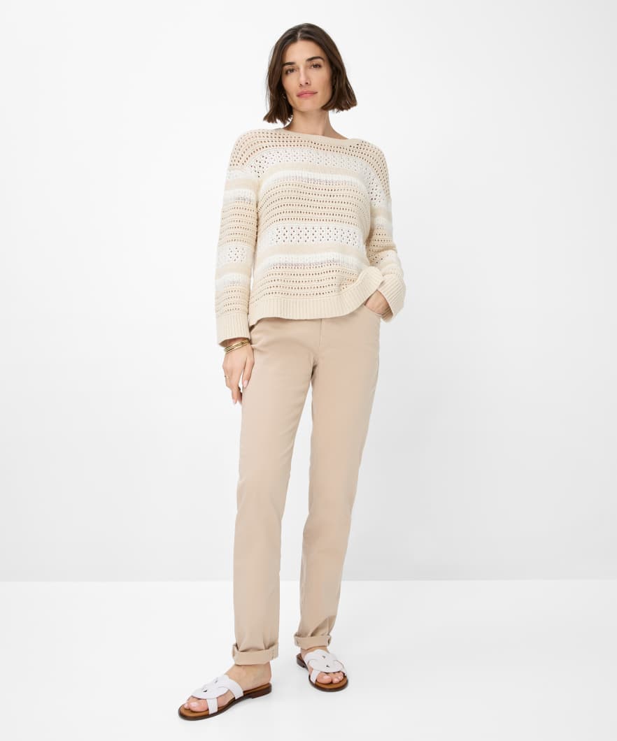 BRAX CAROLA Stoffhose - Sunlit Oat Beige - 9871020 71-1458-56 von BRAX