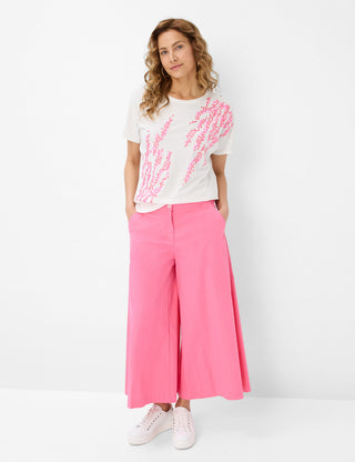 BRAX CAELEN Kurzarm T-Shirt - Bubble Blossom Pink - 90641600 36-3518-80