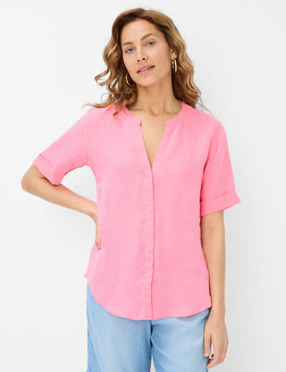 BRAX VERI Halbarm Bluse - Rose Drift Pink - 94150500 46-7038-80