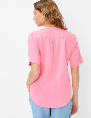BRAX VERI Halbarm Bluse - Rose Drift Pink - 94150500 46-7038-80