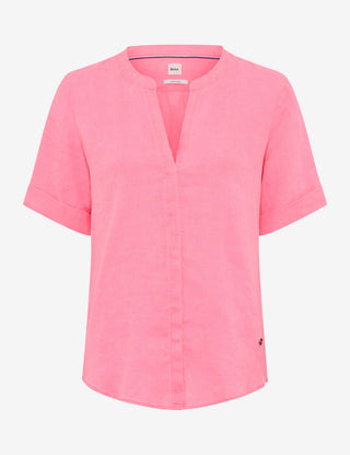 BRAX VERI Halbarm Bluse - Rose Drift Pink - 94150500 46-7038-80