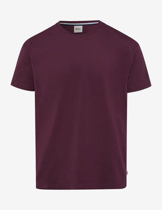 BRAX TED Herren T-Shirt - Midnight Plum - 70816100 26-4538-85