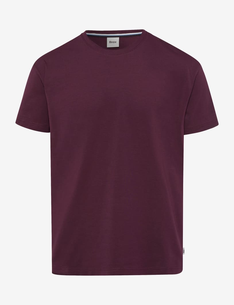 BRAX TED Herren T-Shirt - Midnight Plum - 70816100 26-4538-85