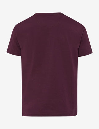 BRAX TED Herren T-Shirt - Midnight Plum - 70816100 26-4538-85