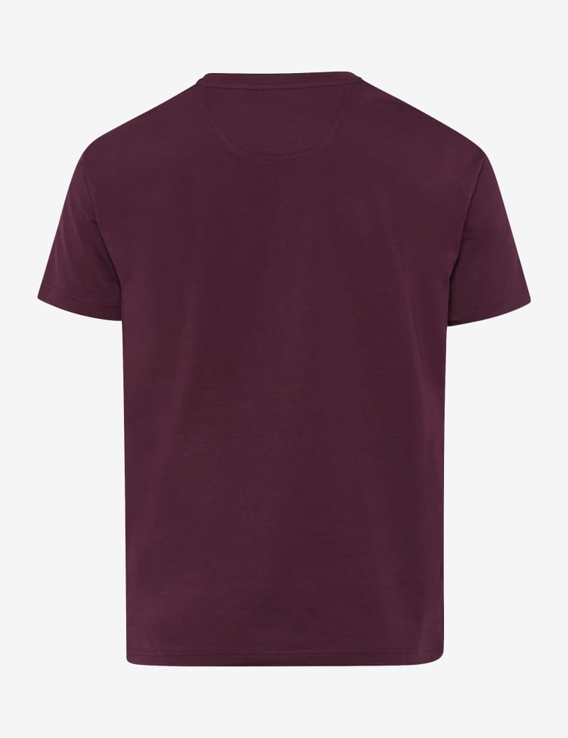 BRAX TED Herren T-Shirt - Midnight Plum - 70816100 26-4538-85