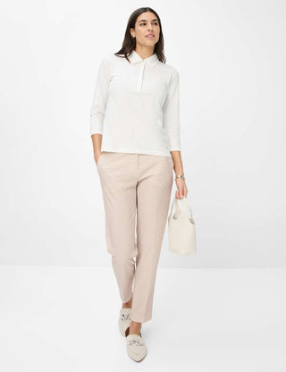 BRAX CLEO 3/4-Arm Shirt - Ivory Dawn - 90639800 36-3608-98