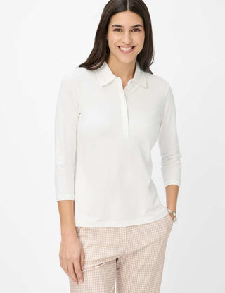 BRAX CLEO 3/4-Arm Shirt - Ivory Dawn - 90639800 36-3608-98