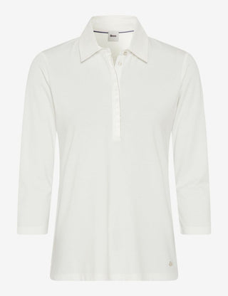 BRAX CLEO 3/4-Arm Shirt - Ivory Dawn - 90639800 36-3608-98