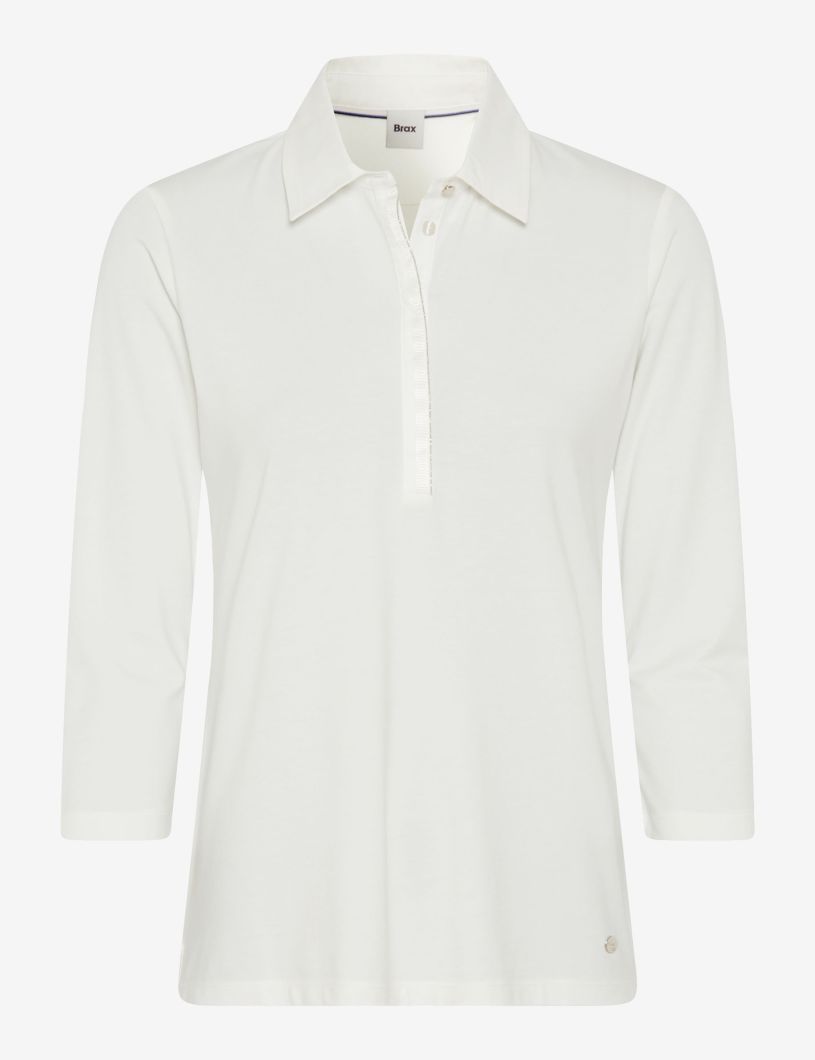 BRAX CLEO 3/4-Arm Shirt - Ivory Dawn - 90639800 36-3608-98
