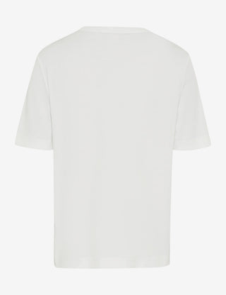 BRAX CIRA Kurzarm T-Shirt - Champagne Stripe Sparkle - 90639700 36-5858-98
