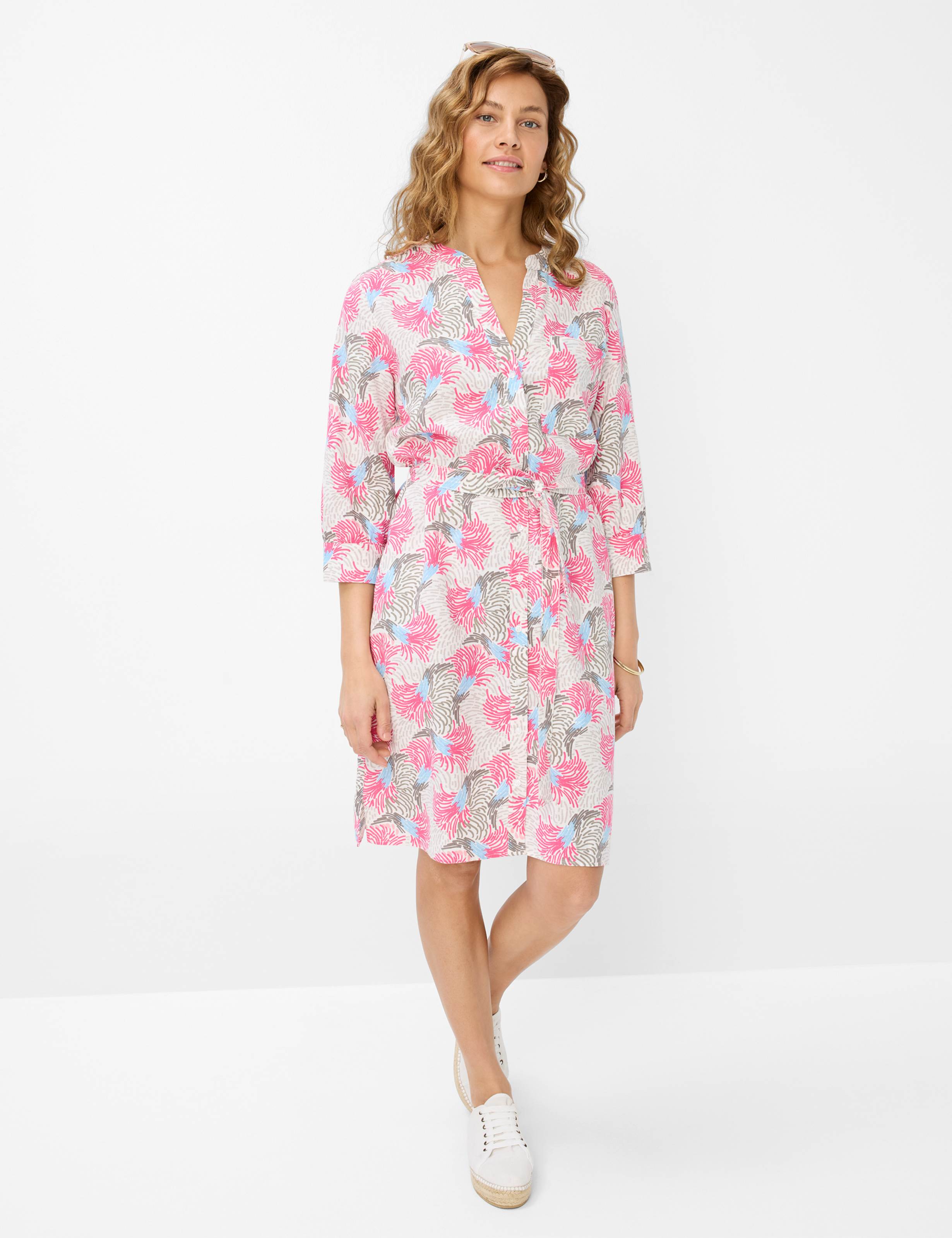 BRAX GIULIA Sommerkleid - Coral Palm Mist - 94154600 46-7958-98 von BRAX