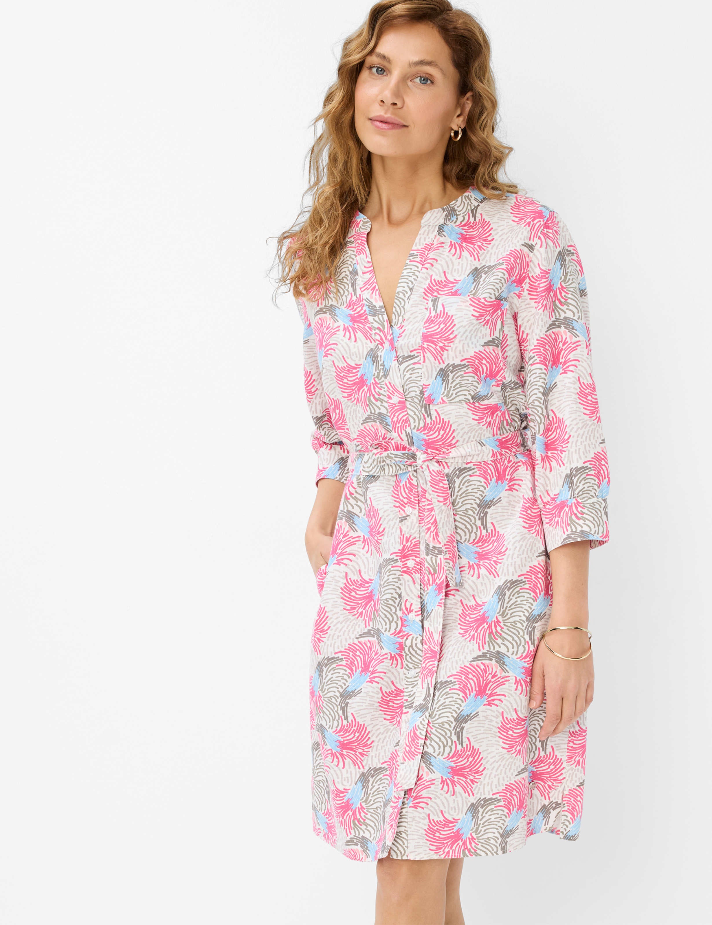BRAX GIULIA Sommerkleid - Coral Palm Mist - 94154600 46-7958-98 von BRAX