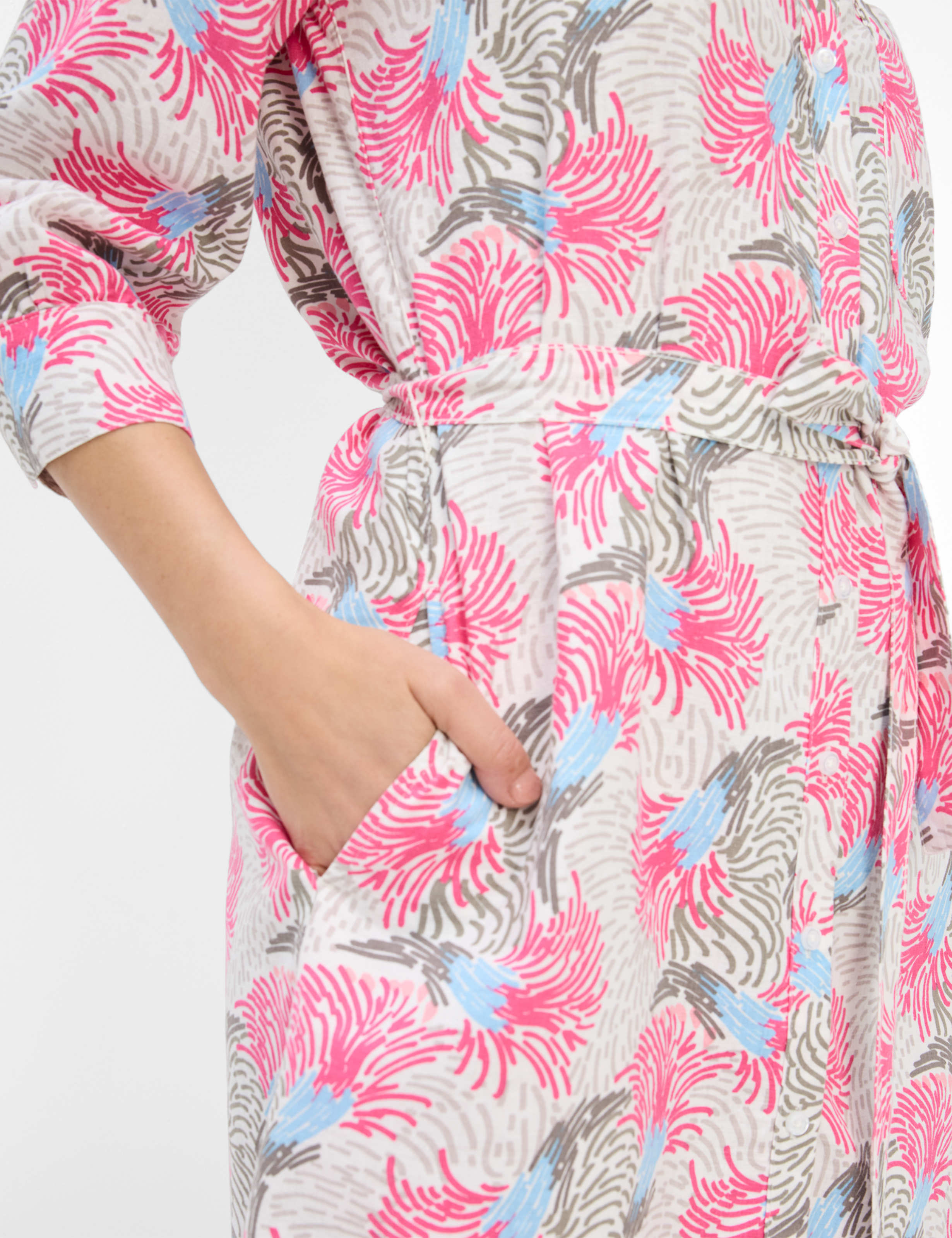 BRAX GIULIA Sommerkleid - Coral Palm Mist - 94154600 46-7958-98 von BRAX
