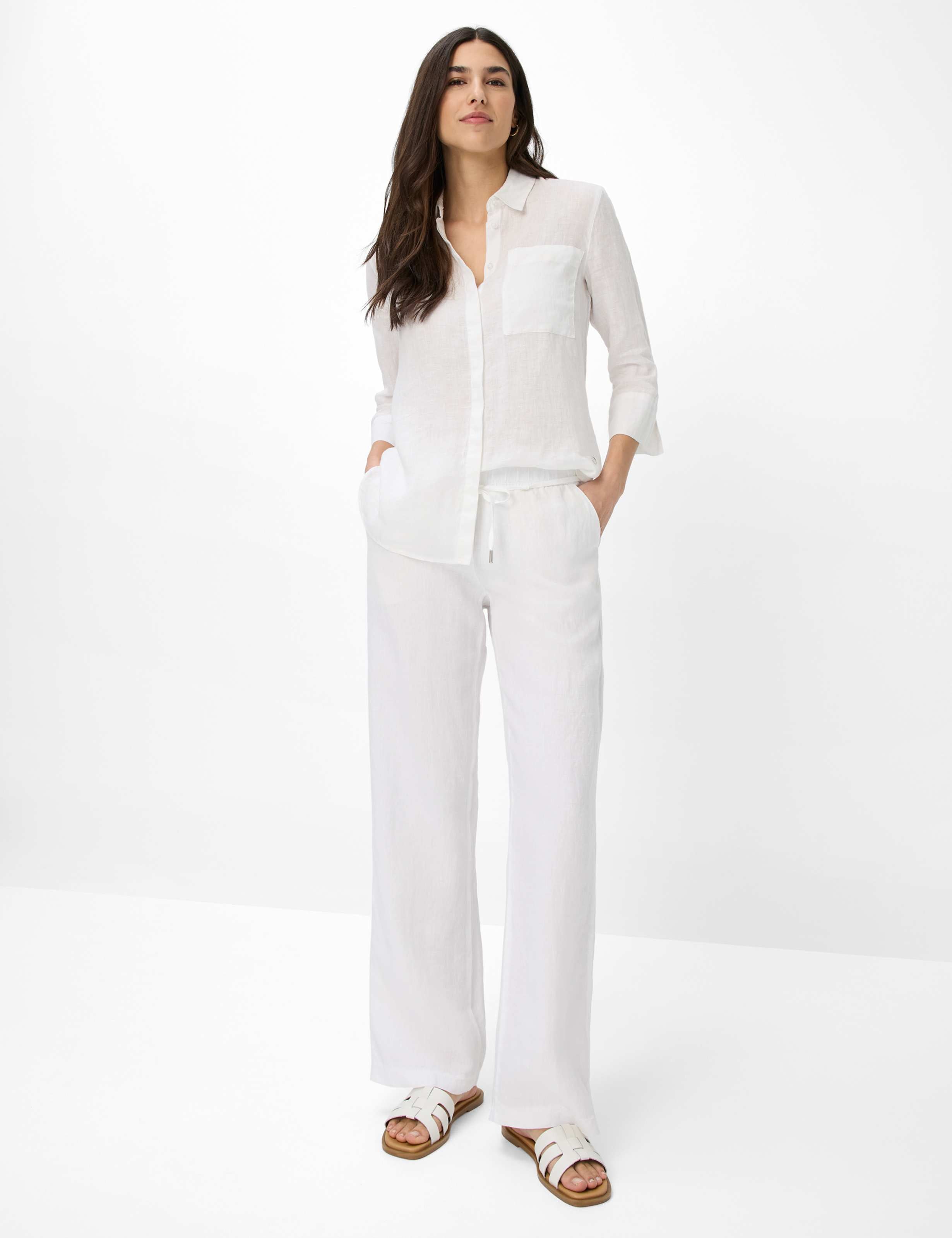 BRAX VICKI 3/4 Bluse - Pearl Breeze White - 94110200 41-7038-99 von BRAX