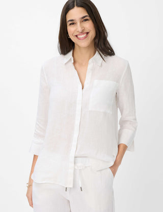 BRAX VICKI 3/4 Bluse - Pearl Breeze White - 94110200 41-7038-99