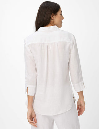 BRAX VICKI 3/4 Bluse - Pearl Breeze White - 94110200 41-7038-99