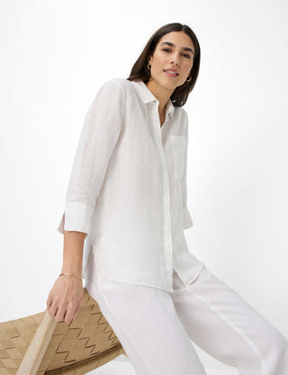 BRAX VICKI 3/4 Bluse - Pearl Breeze White - 94110200 41-7038-99