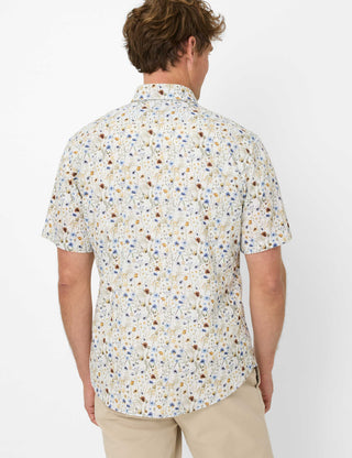 BRAX HARDY P Kurzarm Hemd - Wildflower Sky - 74420400 46-3828-99
