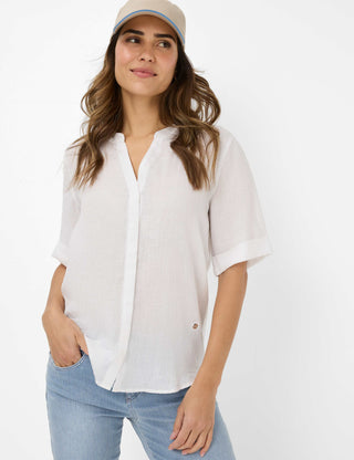 BRAX VERI Halbarm Bluse - Linen Whisper - 94150500 46-7038-99