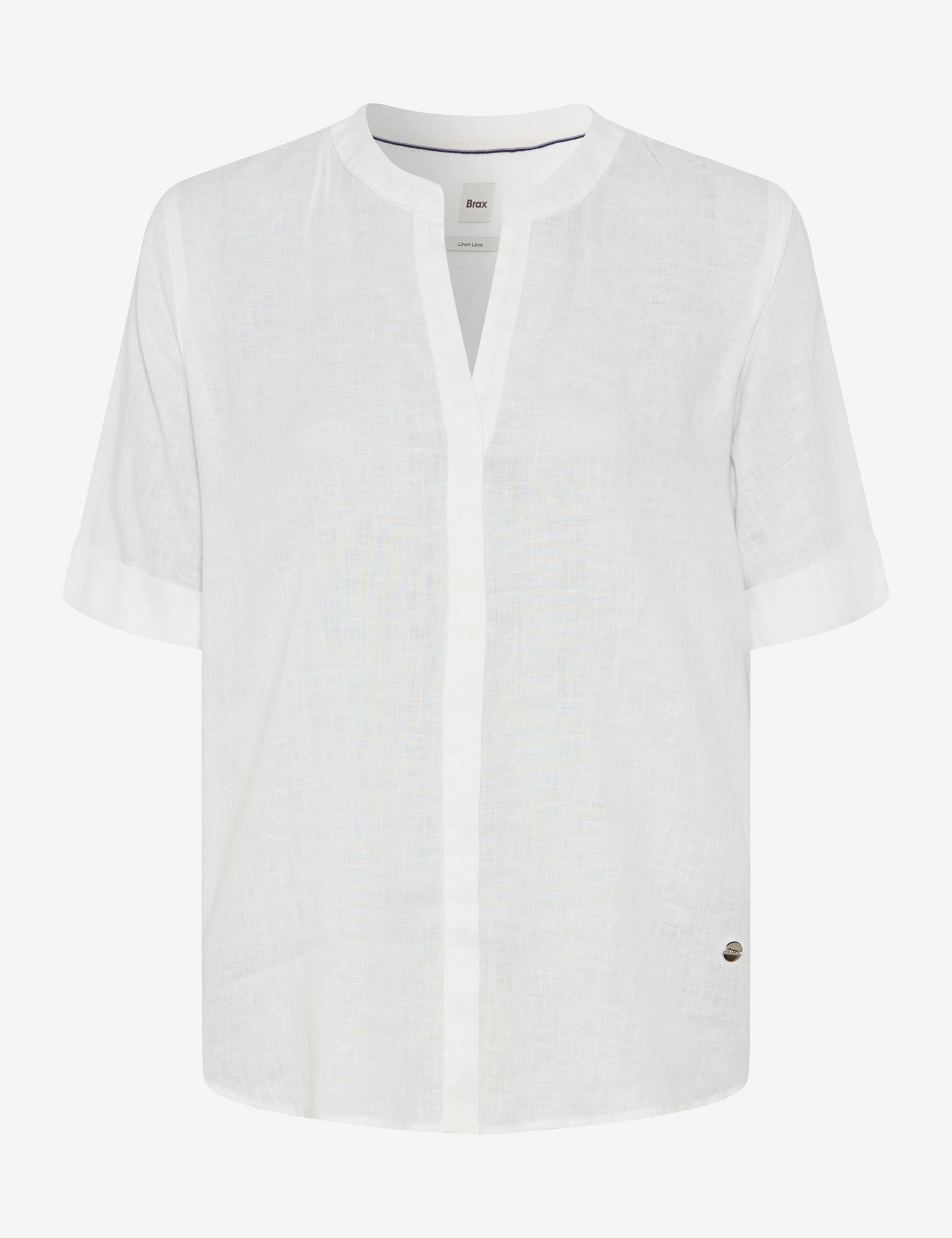 BRAX VERI Halbarm Bluse - Linen Whisper - 94150500 46-7038-99