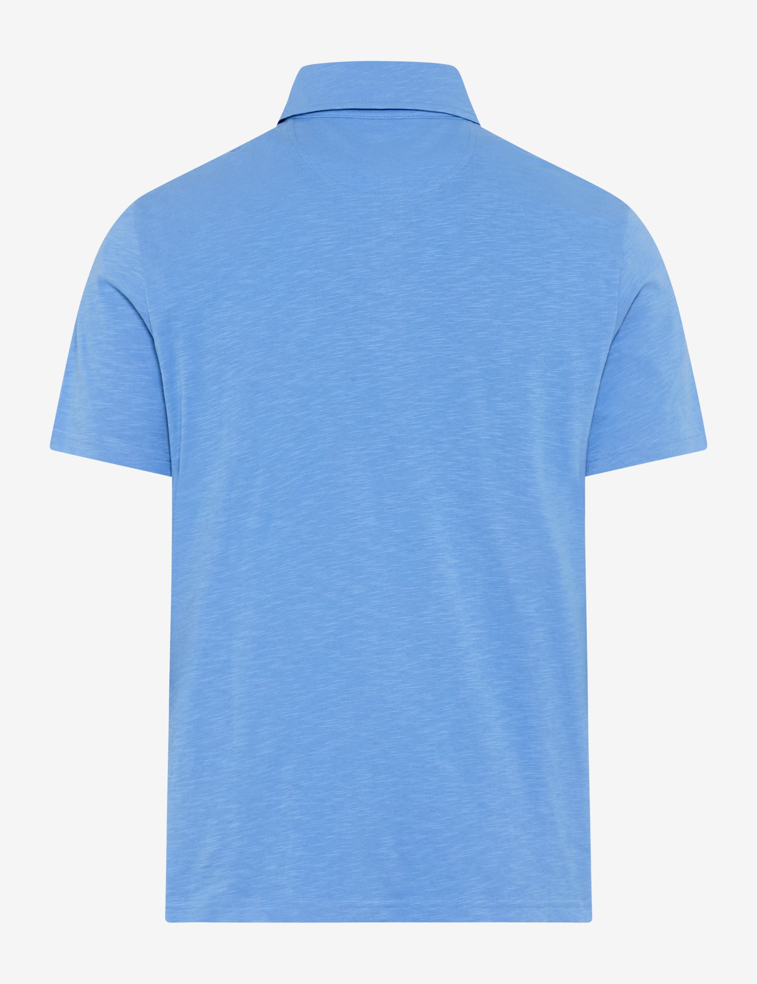 BRAX PAVO Poloshirt fresh blue 70440300 70-0061-13 - Cotton Slub von BRAX