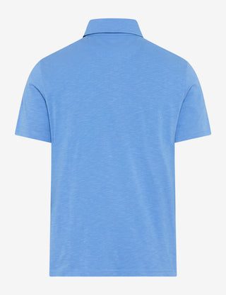 BRAX PAVO Poloshirt fresh blue 70440300 70-0061-13 - Cotton Slub