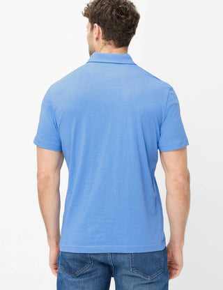 BRAX PAVO Poloshirt fresh blue 70440300 70-0061-13 - Cotton Slub